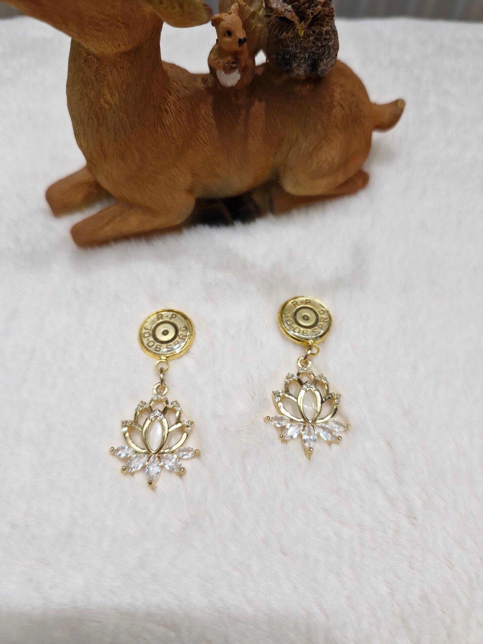 Boucles d'oreilles Fleur de lotus