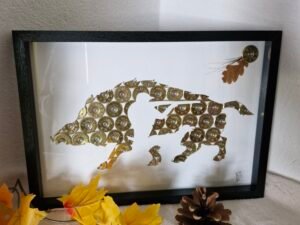 Sanglier chasseur et sanglier