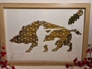 Sanglier et chasseur