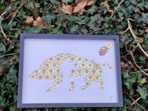 Sanglier chasseur et chien